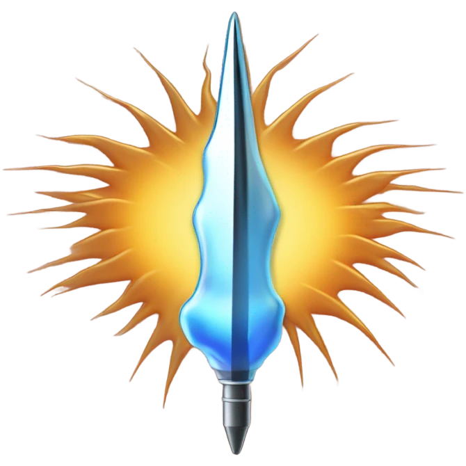needle with heat coming off emoji