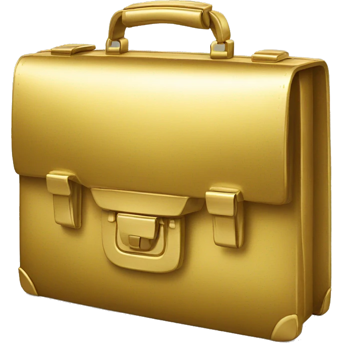 gold briefcase emoji