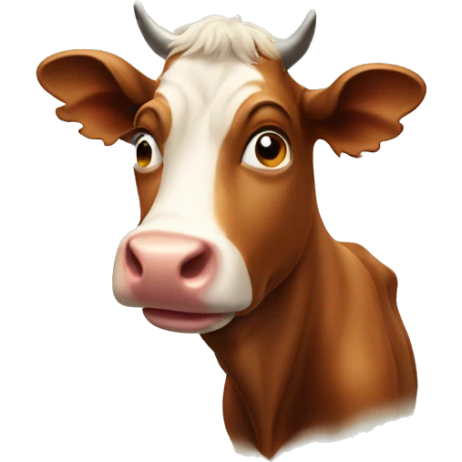 brown cow emoji