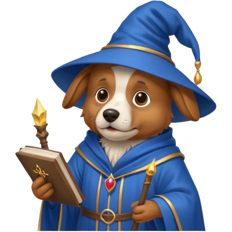 Dog wizard emoji