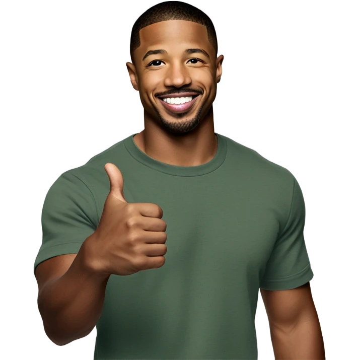 Michael b Jordan thumbs up emoji