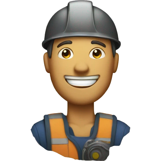 Dig with man smile  emoji