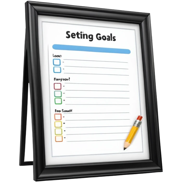 setting goals for the lesson emoji