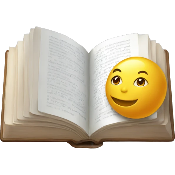 девочка с книгой и лампочкой emoji