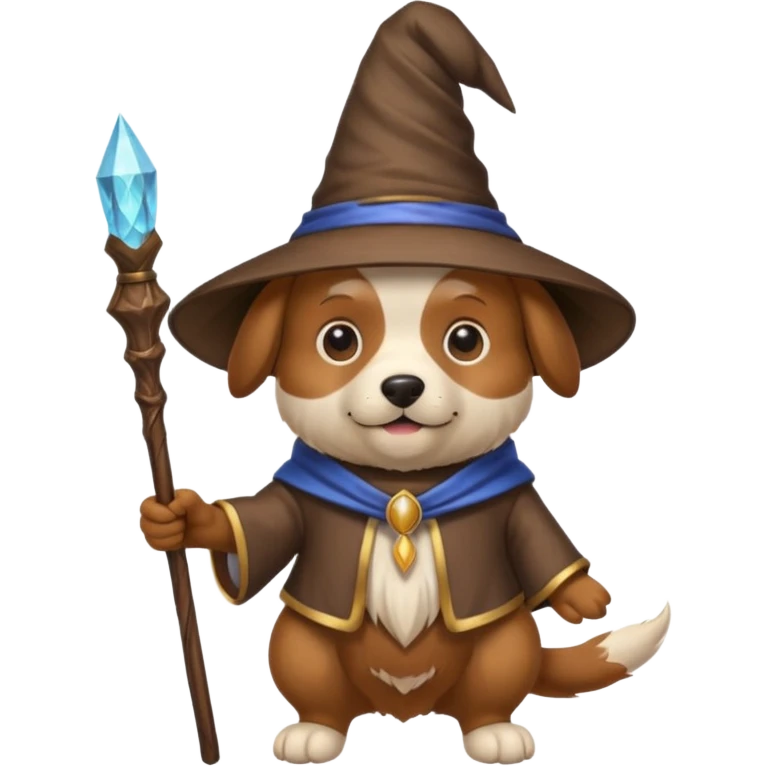 Dog wizard emoji