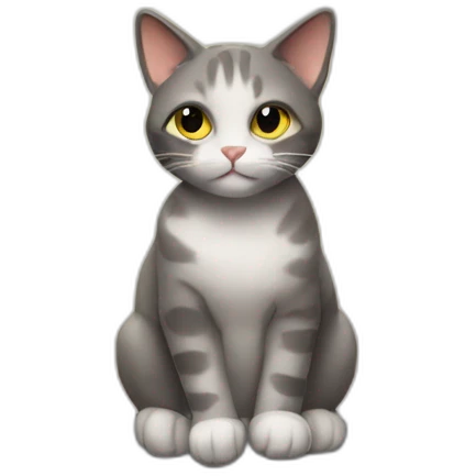 Cat sitting on fence emoji