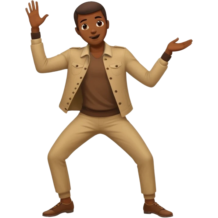 African man dancing emoji