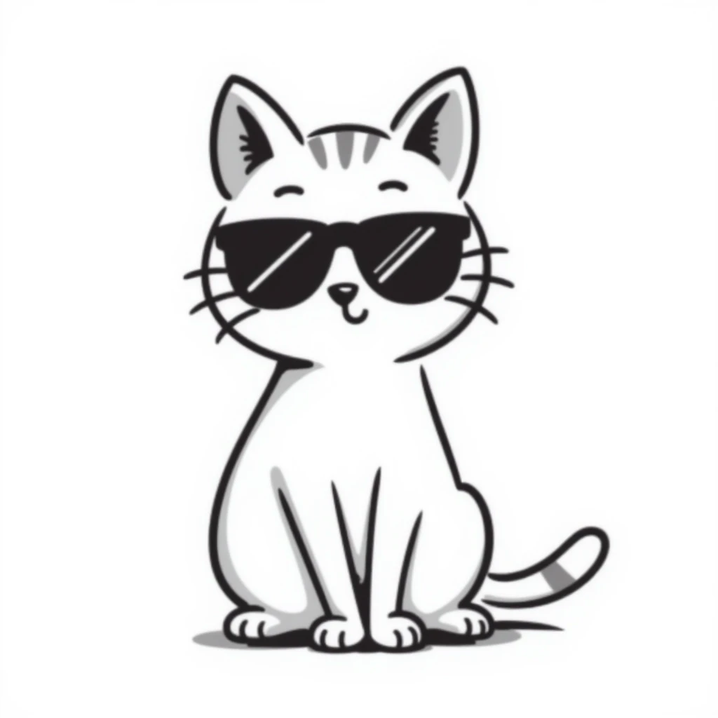 cat wearing sunglasses emoji