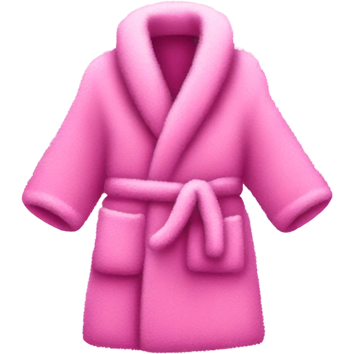 Pink fuzzy robe emoji