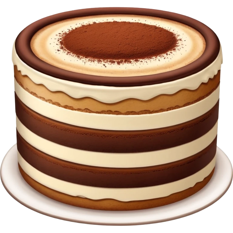 A slice of tiramisu cake emoji