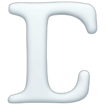 letter l in snow theme emoji
