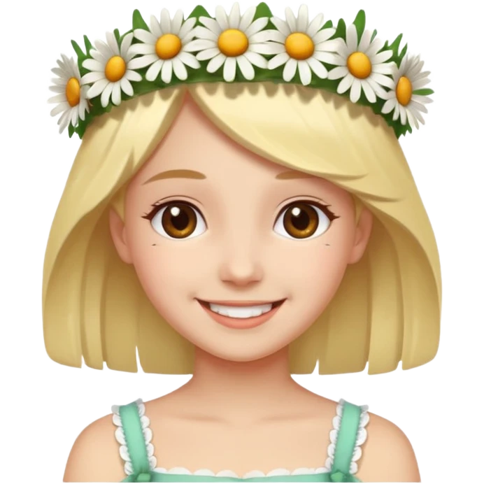 Girl with daisy crown

























 emoji