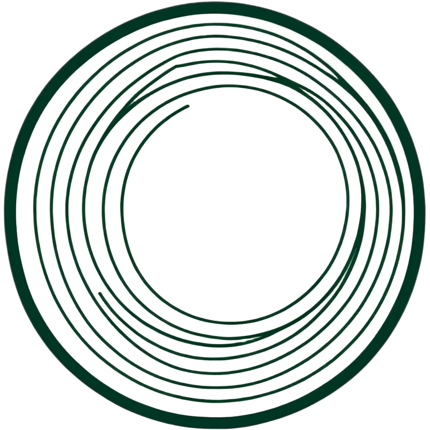 Elegant Maya fresco-inspired face, precise clean geometric lines, sophisticated circular patterns, dark green on white, refined artistic style emoji
