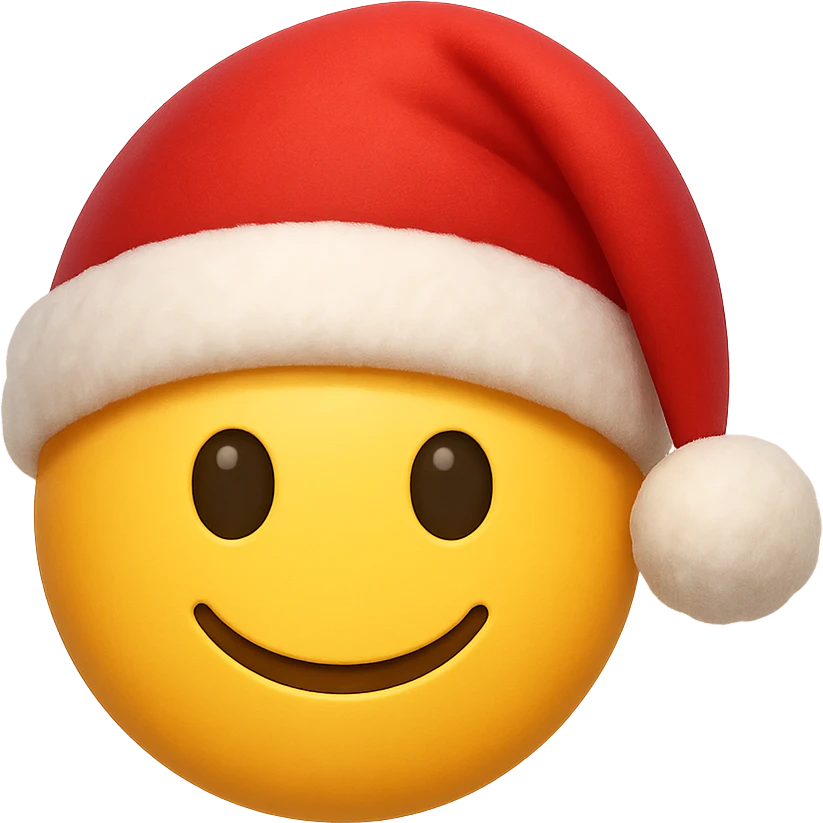 Christmas emoji, remove background emoji