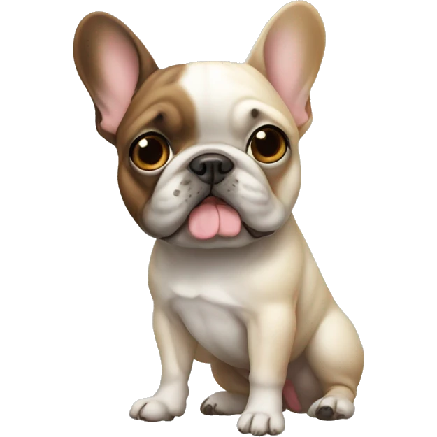 frenchie with one leg emoji