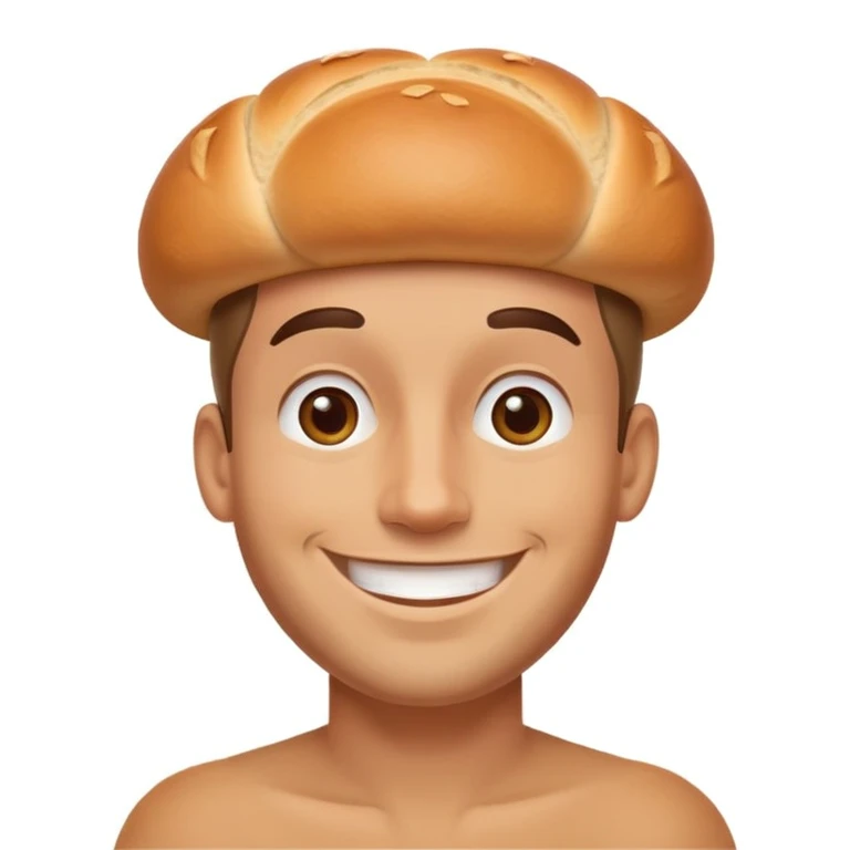 bread roll man emoji