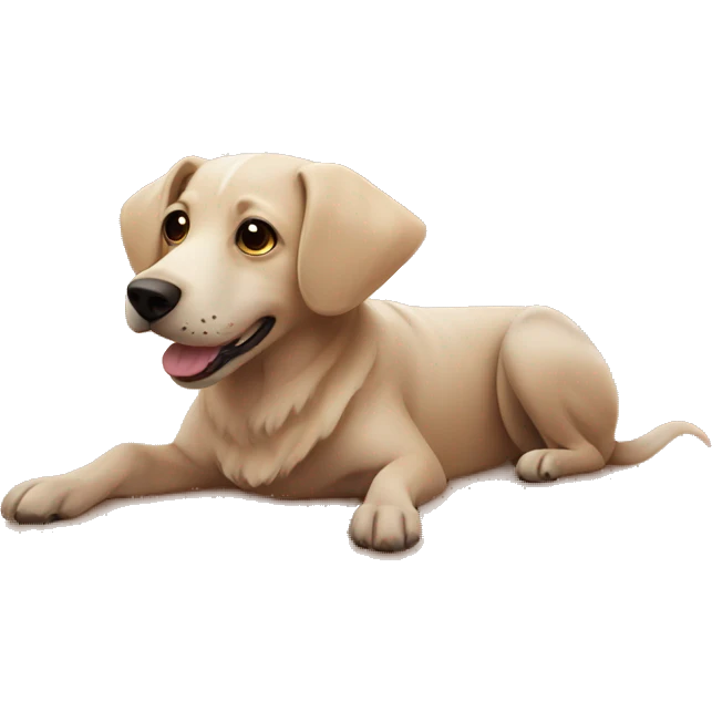 Dog in desert emoji