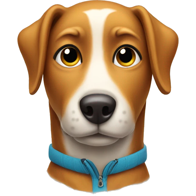 skiing dog emoji