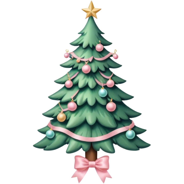 Coquette aesthetic Christmas emoji