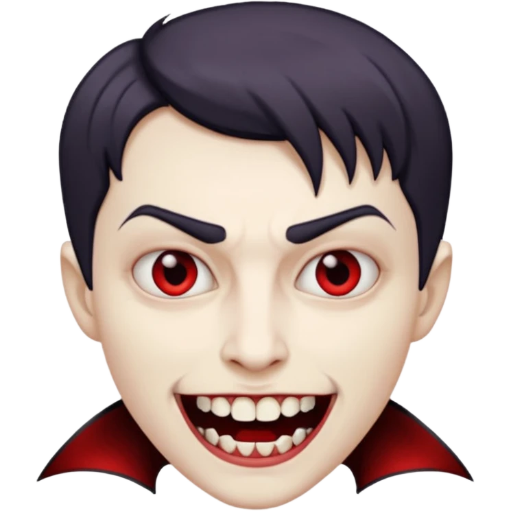 short hair vampire emoji