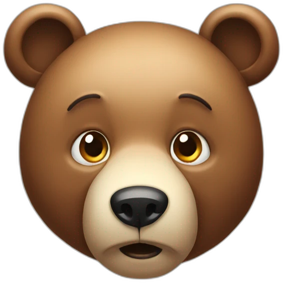 confused bear emoji