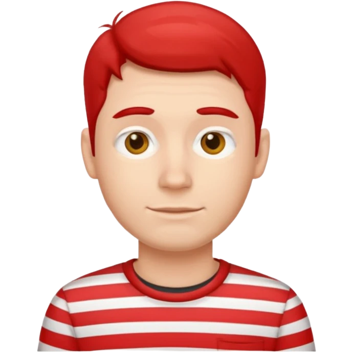 Men with Shirt have red Striped  emoji