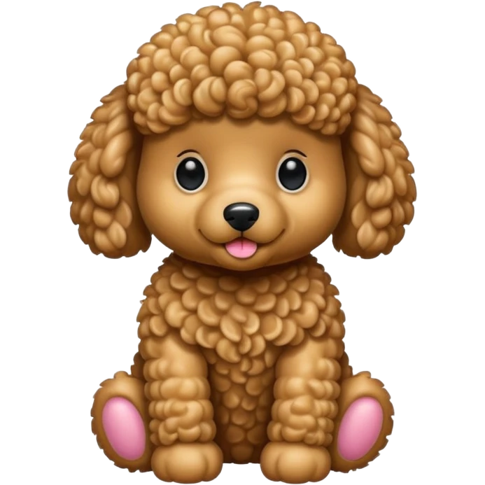 Teddy bear like poodle emoji