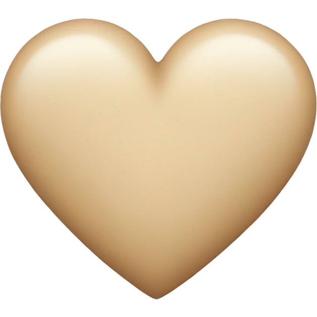 Beige Heart emoji