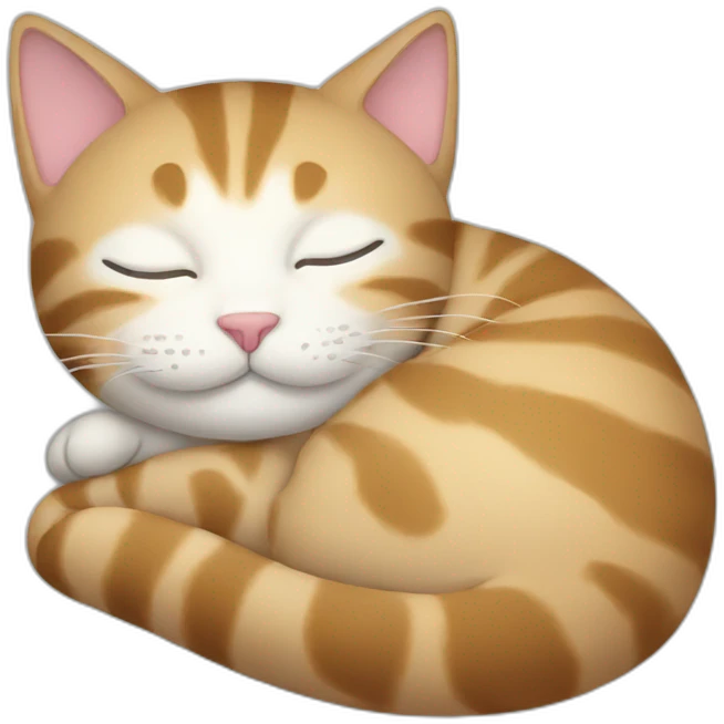Sleeping cat emoji