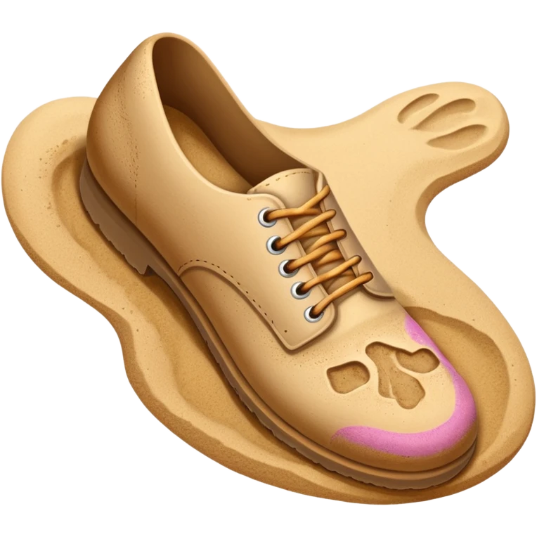 footprint of a single shoes emoji