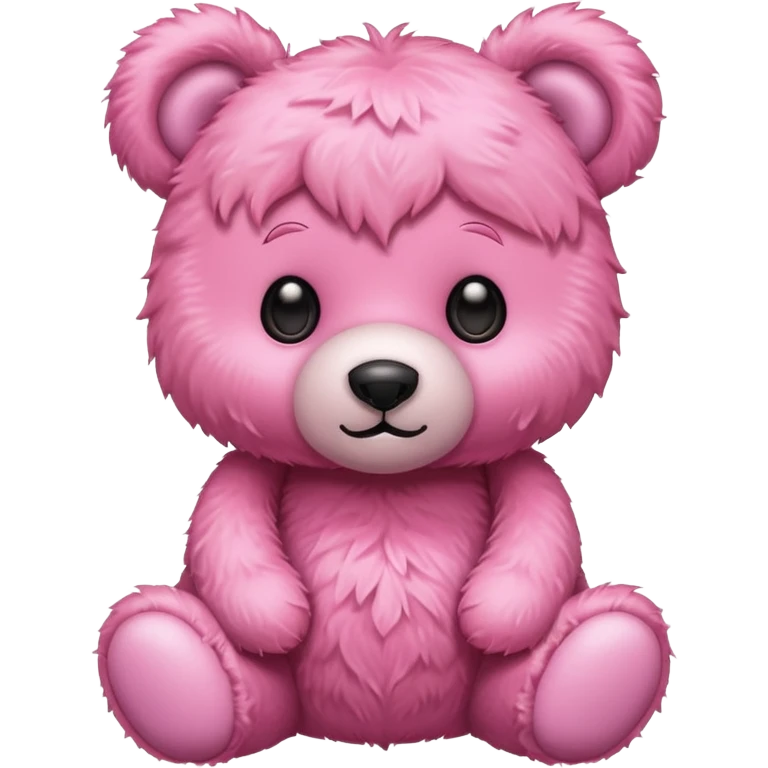 Pink teddy bear emoji