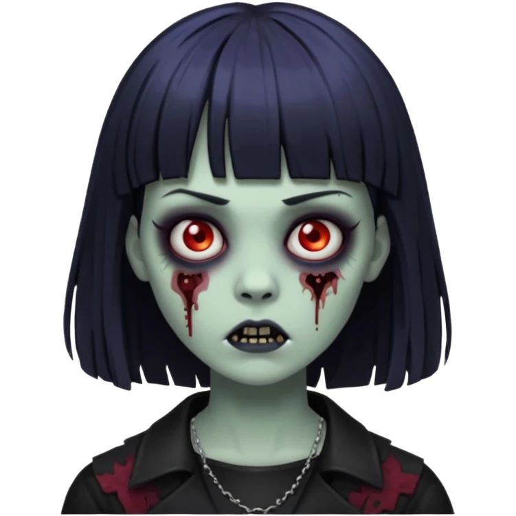 gotica de franja zombie  emoji