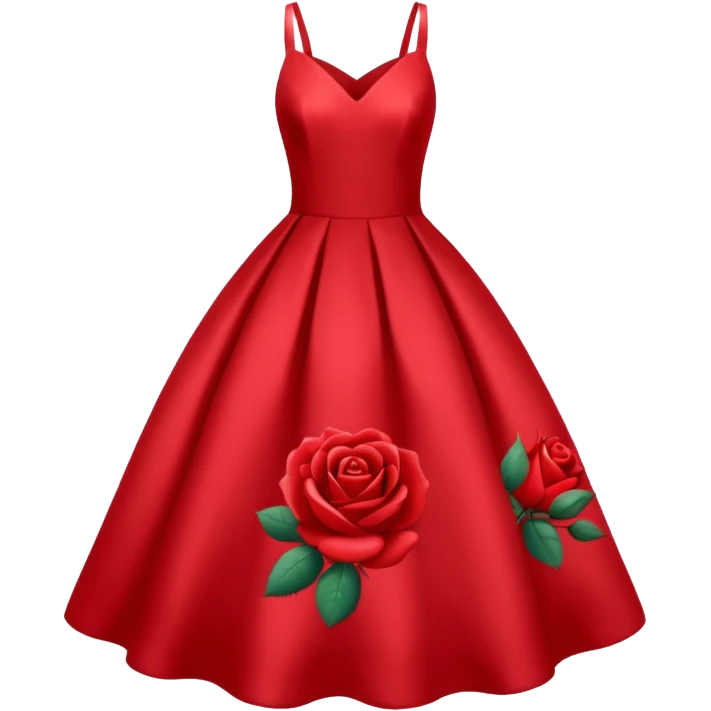 red rose dress no body emoji