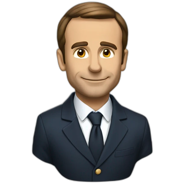 Macron qui boit du coca emoji