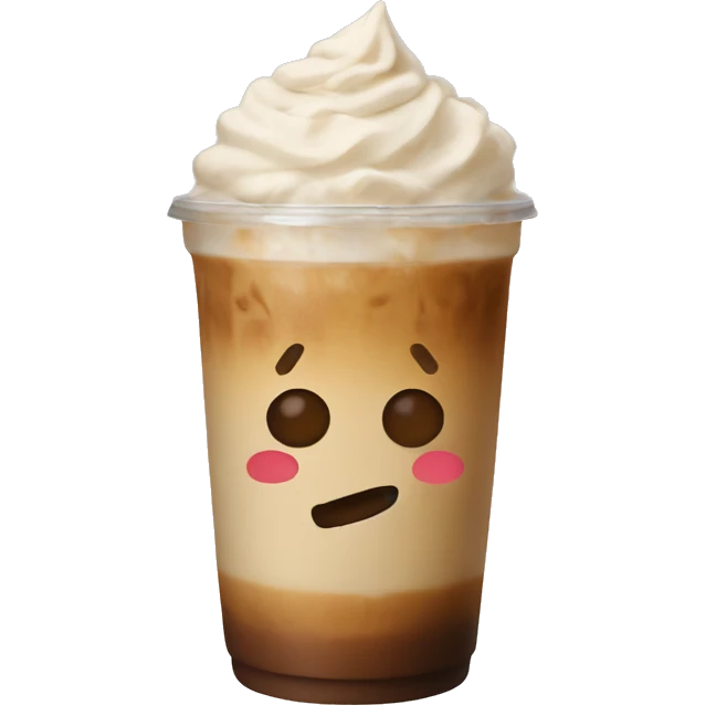 Iced latte emoji