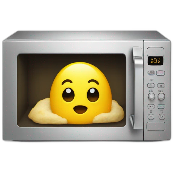 microwaved peep emoji