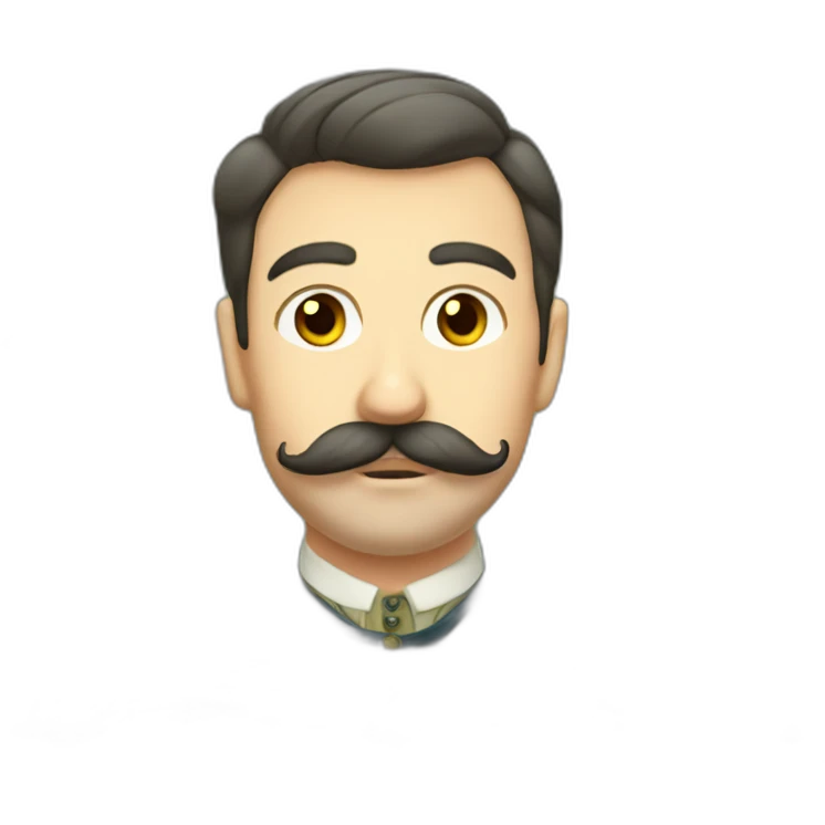 russian moustache husband with fish emoji
