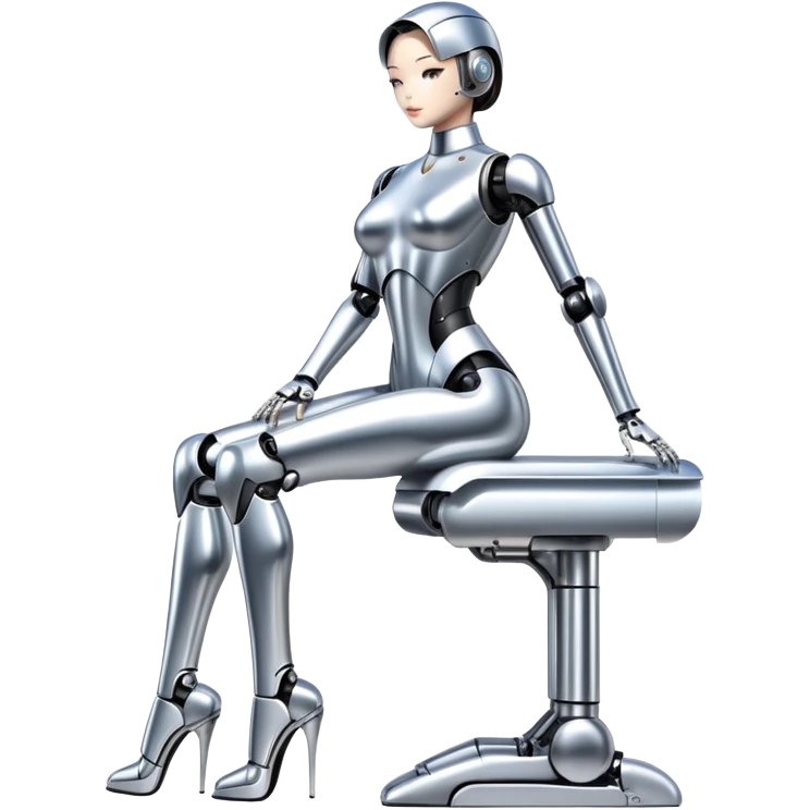 Sorayama sexy robot chrome glossy full sfw emoji
