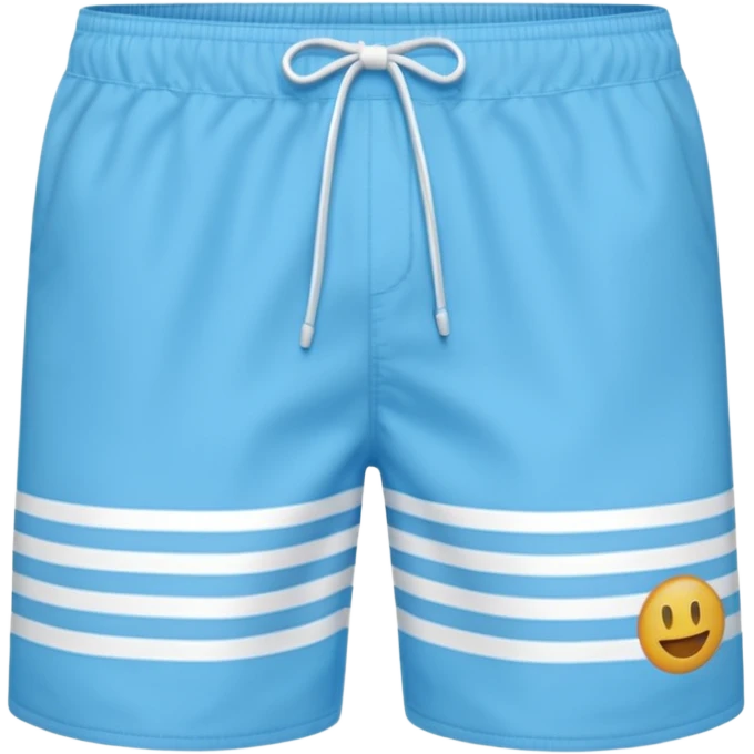 un short de bain pour homme rayé fine bleu clair verticale emoji