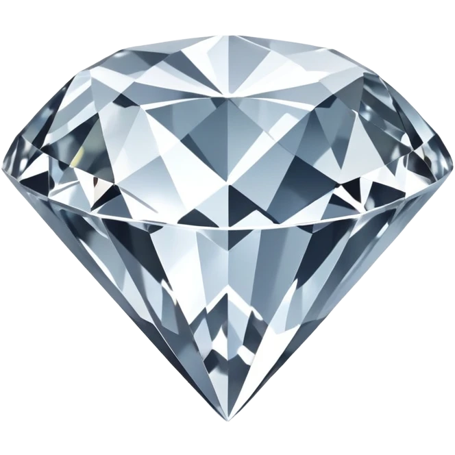 silver colored diamond emoji