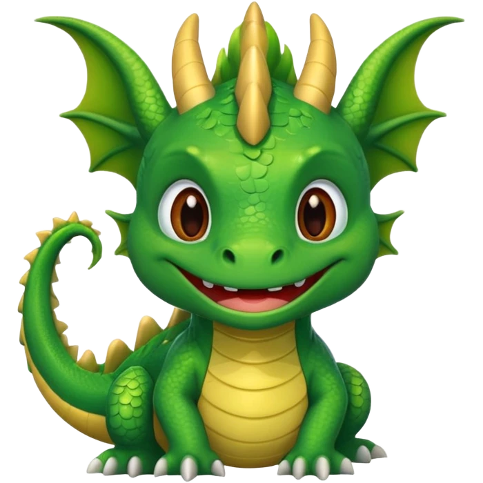 cute dragon emoticon style emoji