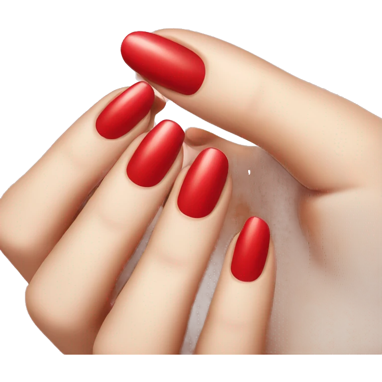 red nails emoji