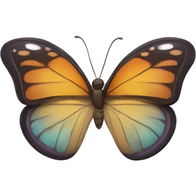 Butterfly with glasses emoji