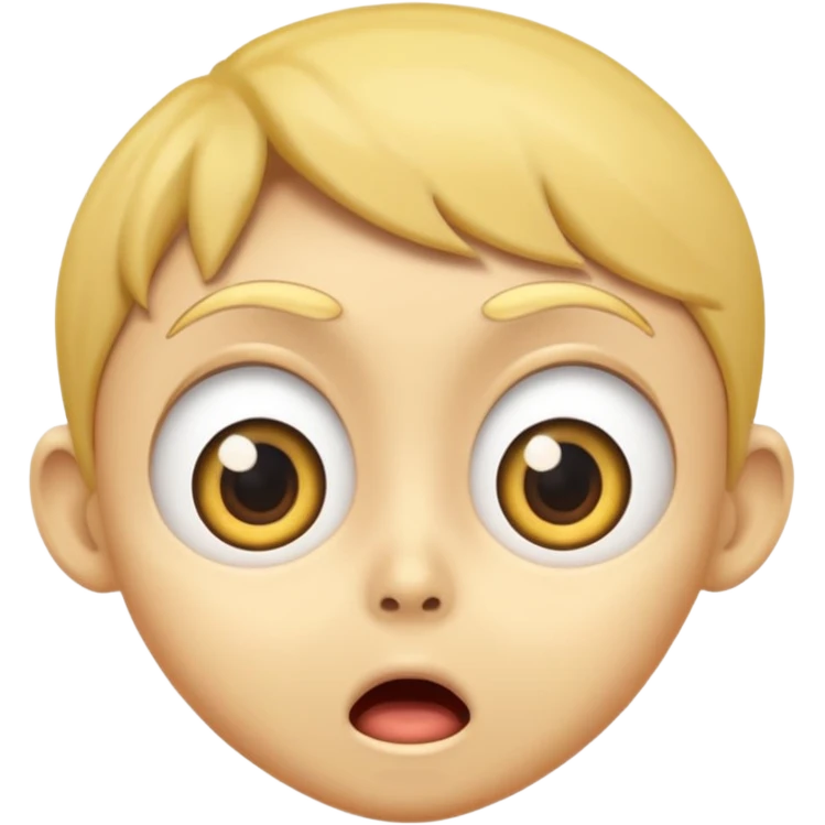 Shocking face mamoji animated emoji