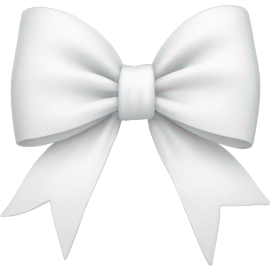 white bow on w bow emoji