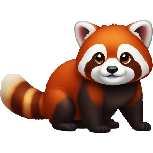 Red panda with salt shaker emoji