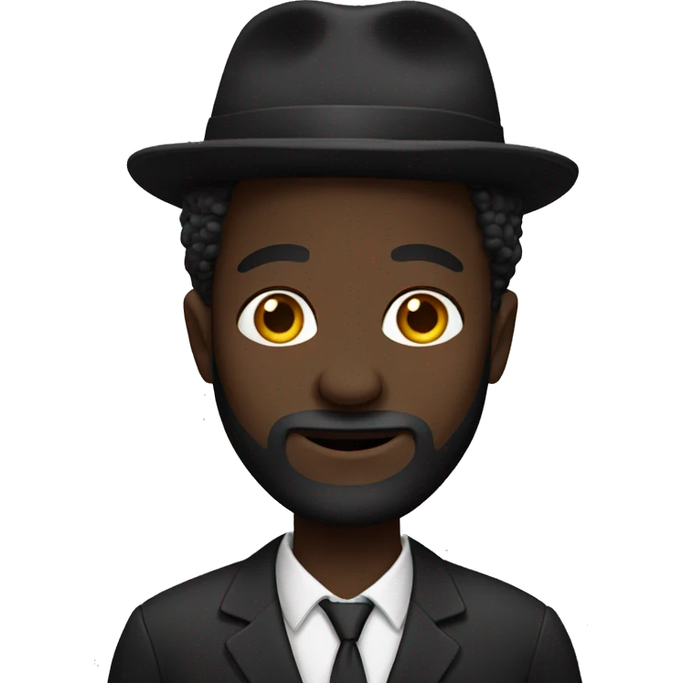 Black jewish man emoji