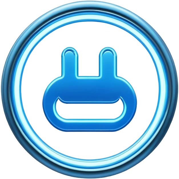 blue open sign emoji