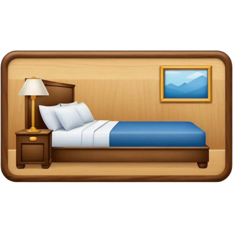 hotel room sign emoji