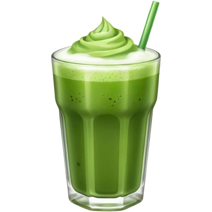 Iced matcha emoji